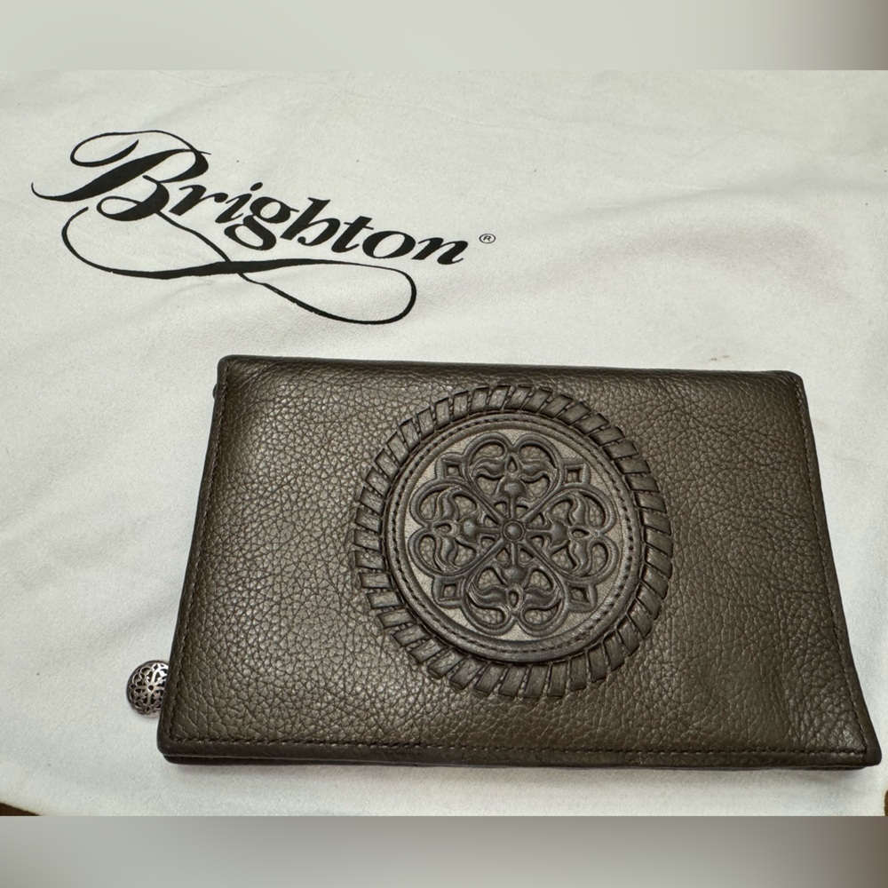 BRIGHTON FERRARA collection Folio Wallet in Pewter